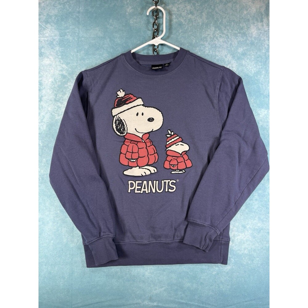 Y2K Vtg Snoopy Woodstock Holidays Sweatshirt Mens Small Peanuts Unisex